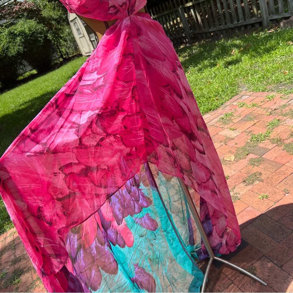 ‘Red Dress Boutique’ Multi-Color Feather Print Maxi Dress - Picture 11 of 16